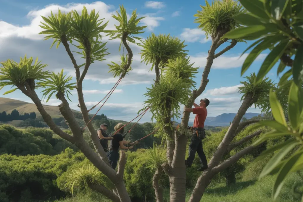 Healthy fruit tree after proper summer pruning showing improved structure and light penetration