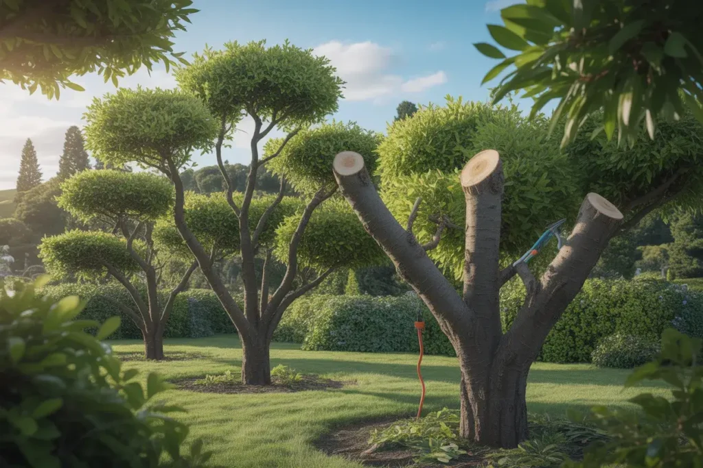 Wellington residential property with well-maintained trees after professional summer trimming service